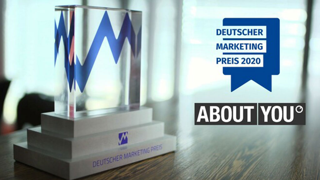 Grafik Deutscher Marketing Preis 2020 - About you